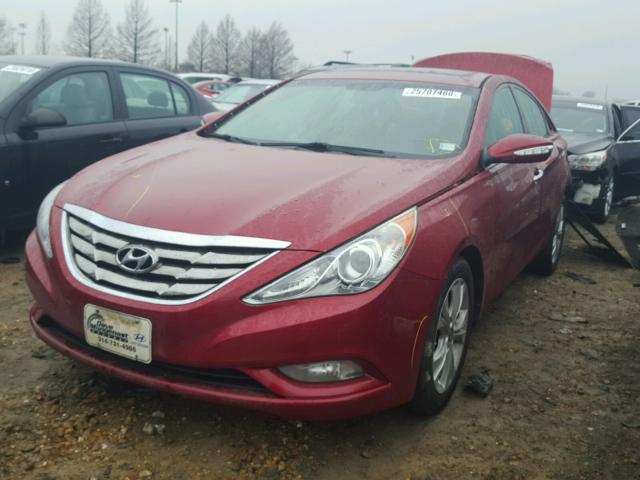 5NPEC4AC9BH087447 - 2011 HYUNDAI SONATA SE BURGUNDY photo 2