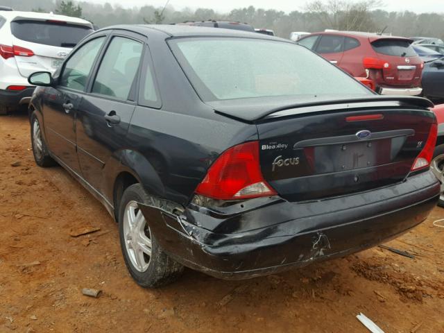 1FAFP34341W358668 - 2001 FORD FOCUS SE BLACK photo 3