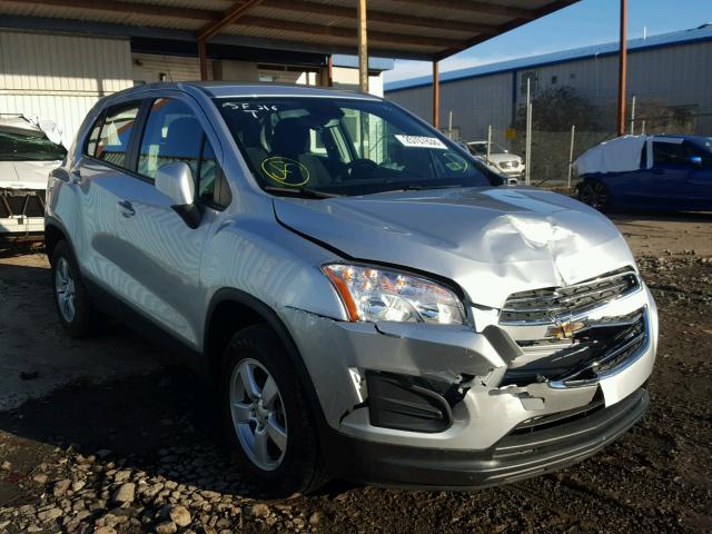 KL7CJNSB9GB637826 - 2016 CHEVROLET TRAX LS SILVER photo 1