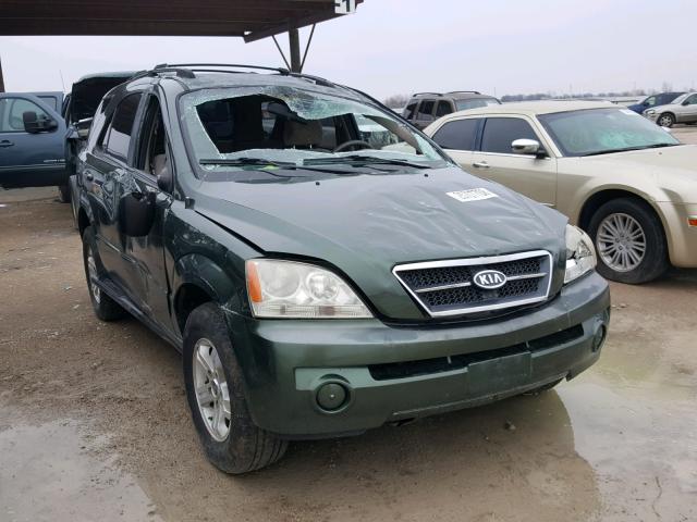 KNDJD733645281074 - 2004 KIA SORENTO EX GREEN photo 1