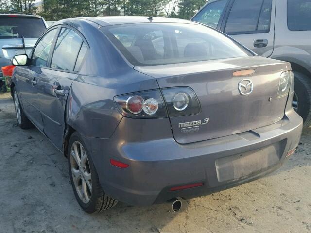 JM1BK32G891195349 - 2009 MAZDA 3 I GRAY photo 3