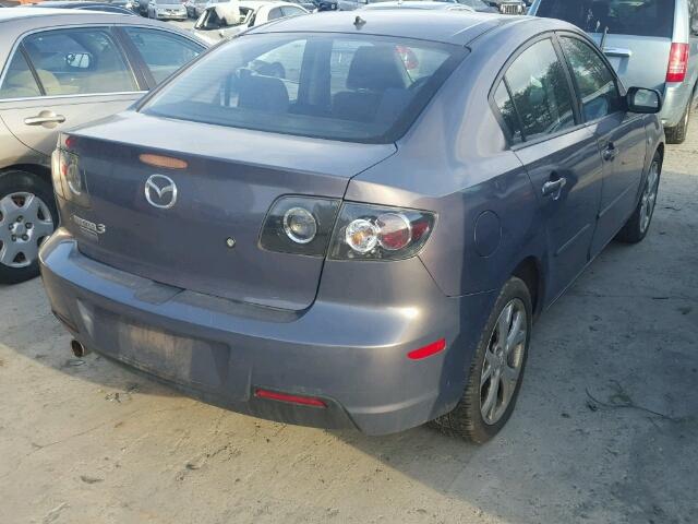 JM1BK32G891195349 - 2009 MAZDA 3 I GRAY photo 4