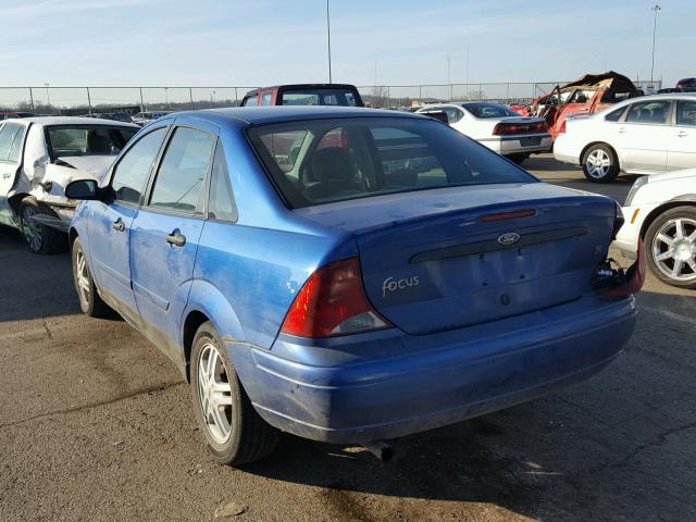 1FAFP34393W181683 - 2003 FORD FOCUS SE C BLUE photo 3