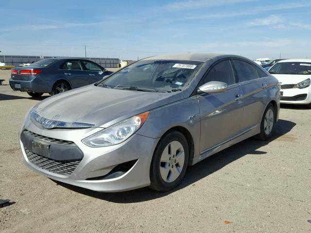 KMHEC4A41CA047344 - 2012 HYUNDAI SONATA HYB SILVER photo 2