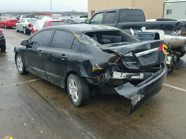 2HGFA1F64AH552205 - 2010 HONDA CIVIC BLACK photo 3