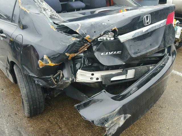 2HGFA1F64AH552205 - 2010 HONDA CIVIC BLACK photo 9