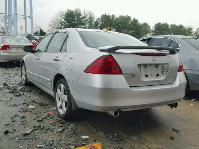 1HGCM65536A068967 - 2006 HONDA ACCORD EX SILVER photo 3