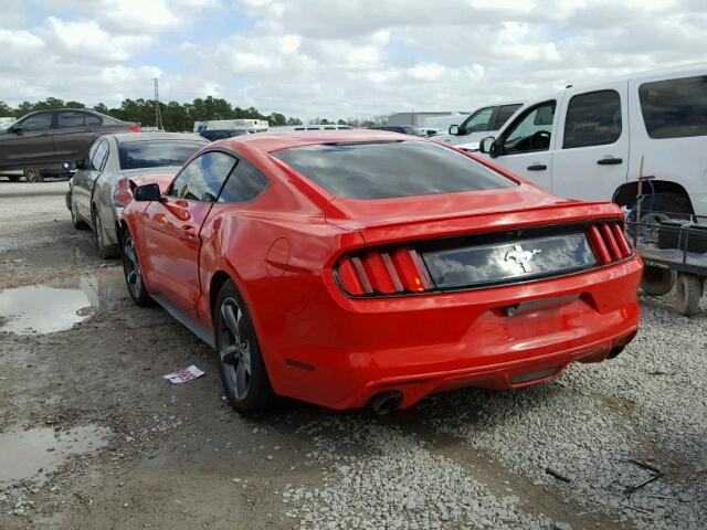 1FA6P8AM8F5381815 - 2015 FORD MUSTANG RED photo 3