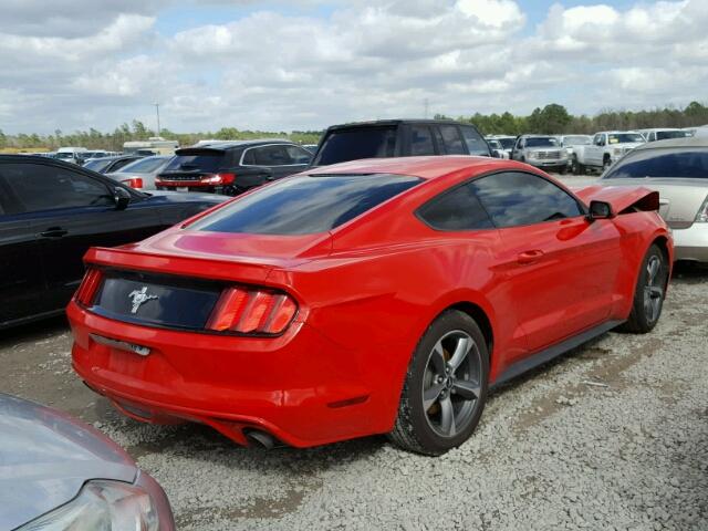 1FA6P8AM8F5381815 - 2015 FORD MUSTANG RED photo 4