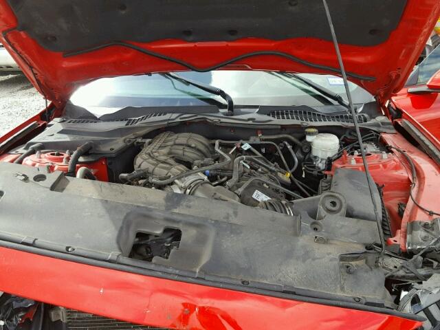 1FA6P8AM8F5381815 - 2015 FORD MUSTANG RED photo 7