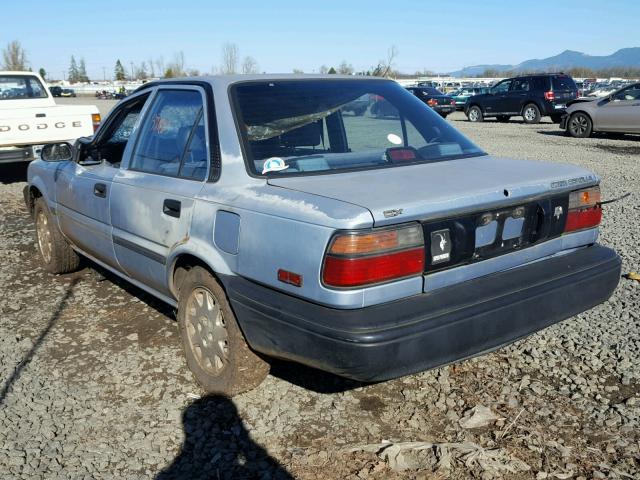 1NXAE92E9KZ017230 - 1989 TOYOTA COROLLA DL BLUE photo 3