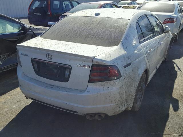 19UUA76547A047919 - 2007 ACURA TL TYPE S WHITE photo 4