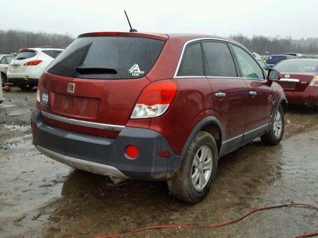 3GSCL33P18S730460 - 2008 SATURN VUE XE RED photo 4