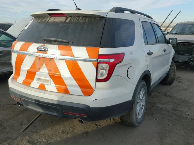 1FMHK8B82BGA22876 - 2011 FORD EXPLORER WHITE photo 4