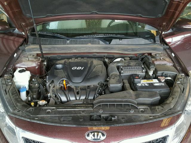 5XXGN4A70DG137964 - 2013 KIA OPTIMA EX MAROON photo 7