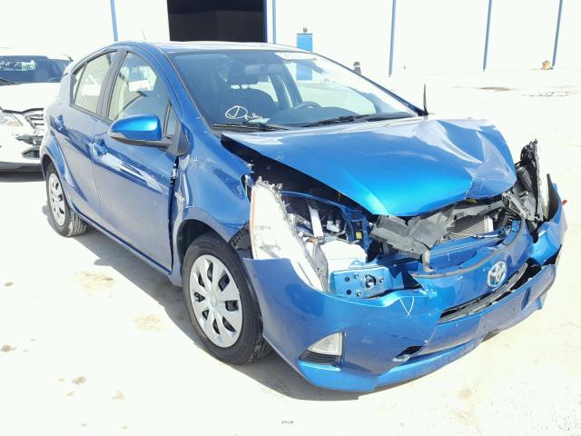 JTDKDTB3XC1015125 - 2012 TOYOTA PRIUS C BLUE photo 1