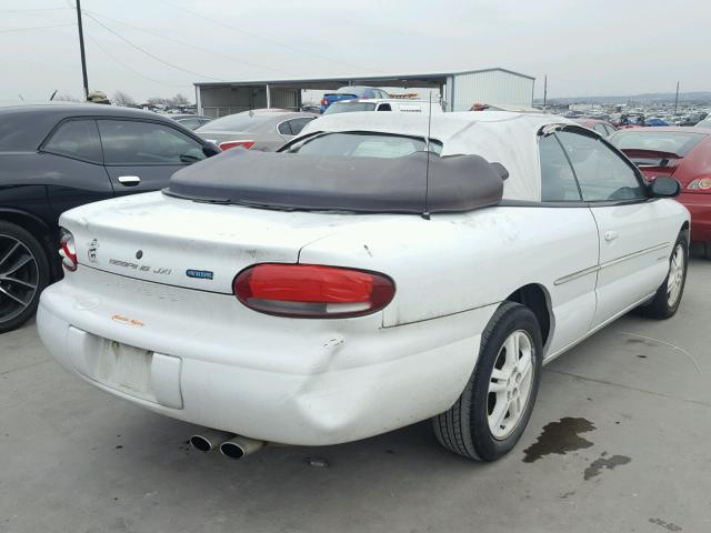 3C3EL55H9VT625164 - 1997 CHRYSLER SEBRING JX WHITE photo 4