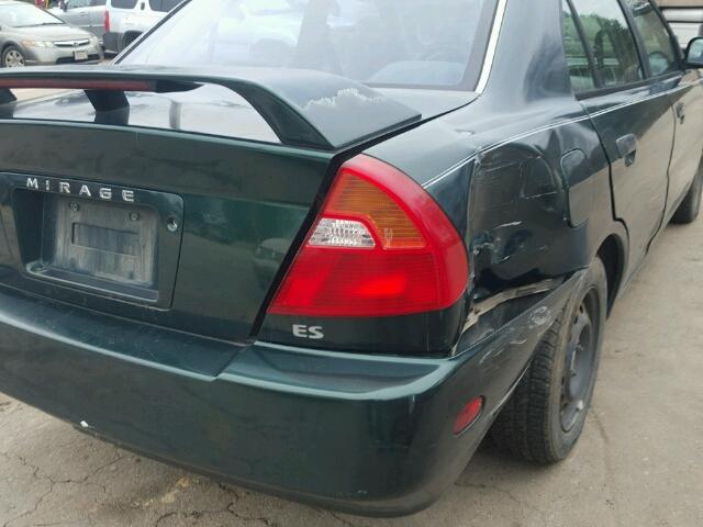 JA3AY26C91U031945 - 2001 MITSUBISHI MIRAGE ES GREEN photo 9