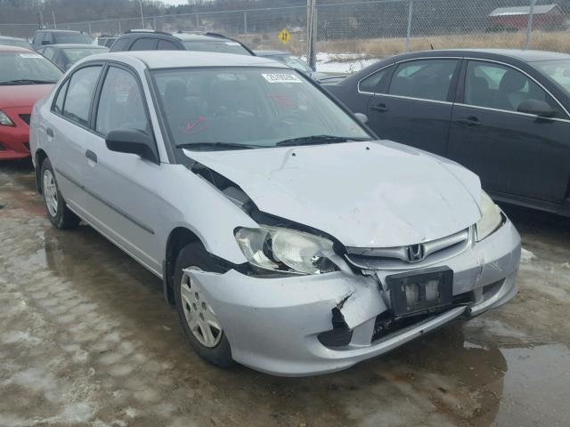 1HGES16335L004235 - 2005 HONDA CIVIC DX V SILVER photo 1