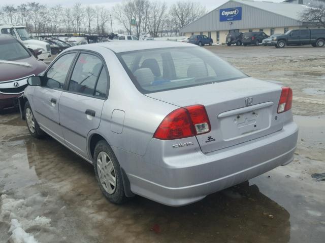 1HGES16335L004235 - 2005 HONDA CIVIC DX V SILVER photo 3