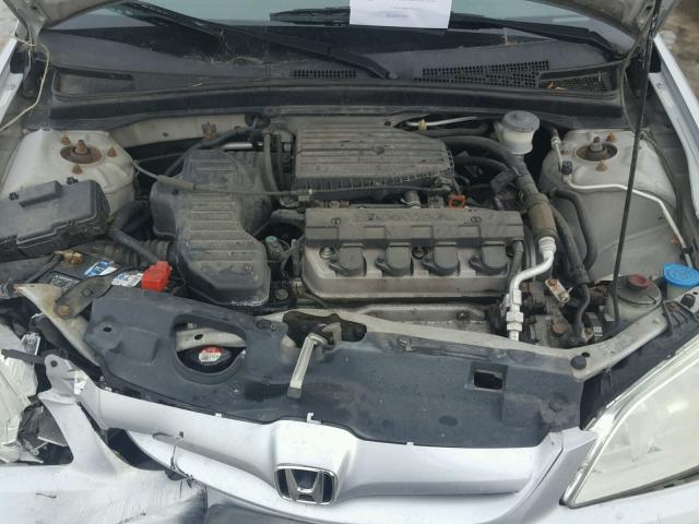 1HGES16335L004235 - 2005 HONDA CIVIC DX V SILVER photo 7