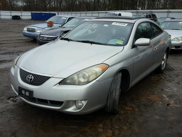 4T1CA30P34U011688 - 2004 TOYOTA CAMRY SOLA SILVER photo 2