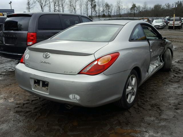 4T1CA30P34U011688 - 2004 TOYOTA CAMRY SOLA SILVER photo 4