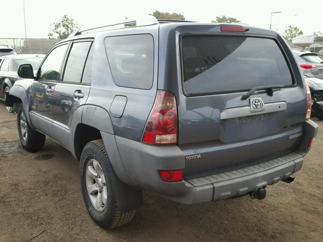 JTEZT14R730004186 - 2003 TOYOTA 4RUNNER SR GRAY photo 3