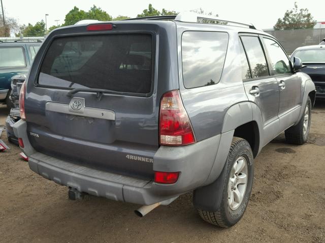 JTEZT14R730004186 - 2003 TOYOTA 4RUNNER SR GRAY photo 4