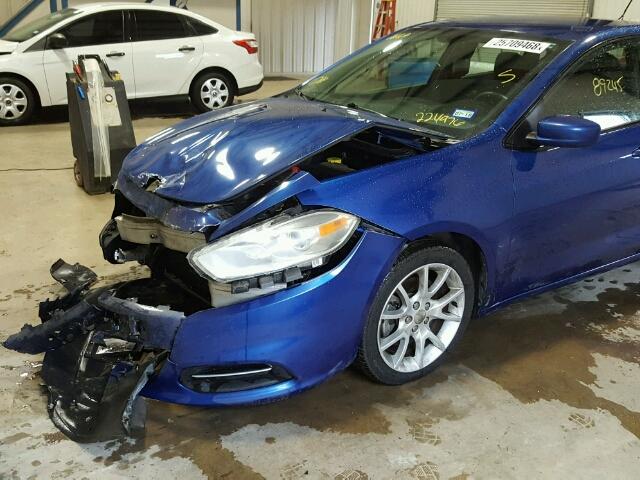 1C3CDFBH0DD224976 - 2013 DODGE DART SXT BLUE photo 9