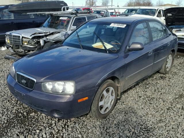 KMHDN45D13U484646 - 2003 HYUNDAI ELANTRA GL SILVER photo 2