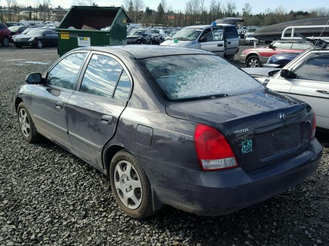 KMHDN45D13U484646 - 2003 HYUNDAI ELANTRA GL SILVER photo 3