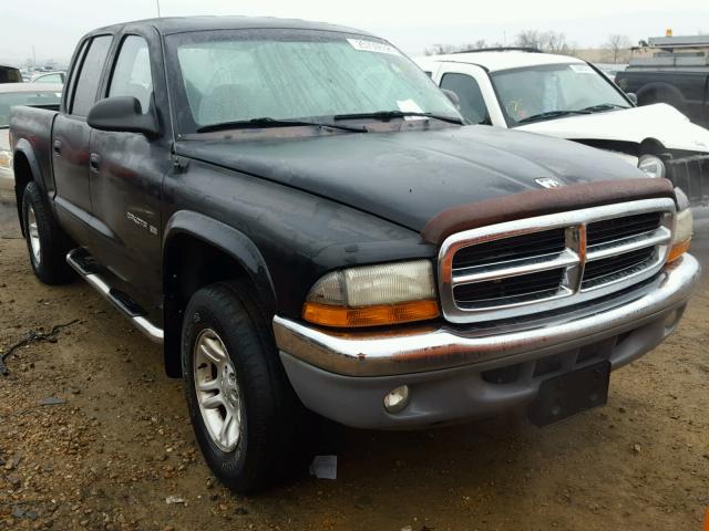 1B7HG48X22S511224 - 2002 DODGE DAKOTA QUA BLACK photo 1