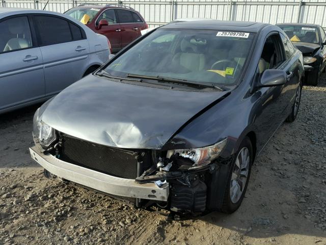 2HGFG1B85AH514844 - 2010 HONDA CIVIC EX ნაცრისფერი ფოტო 2