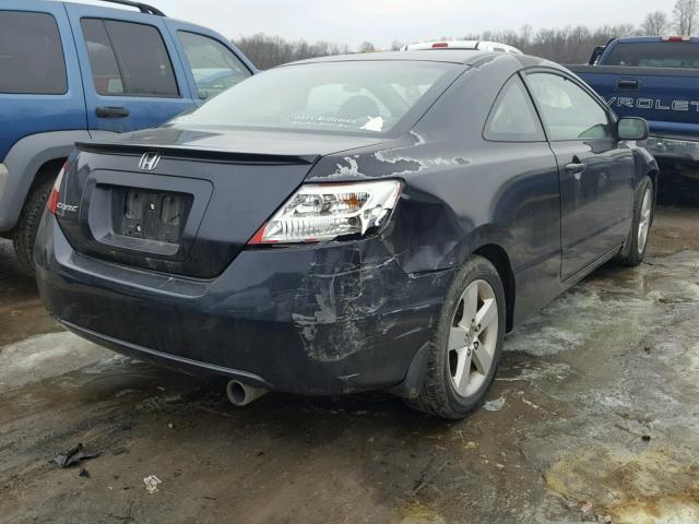 2HGFG12938H505711 - 2008 HONDA CIVIC EXL BLACK photo 4