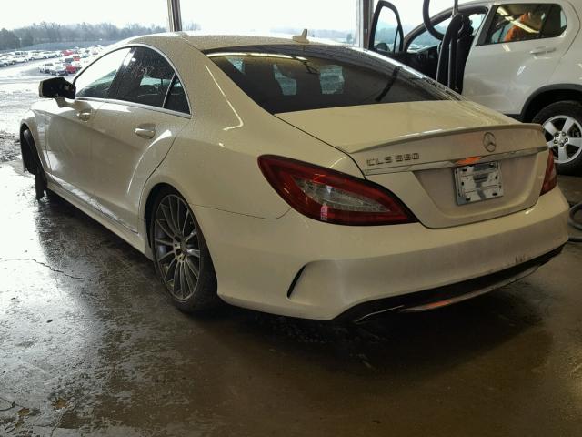 WDDLJ7DB7FA143163 - 2015 MERCEDES-BENZ CLS 550 WHITE photo 3