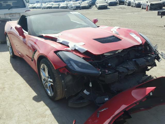 1G1YF3D7XH5117750 - 2017 CHEVROLET CORVETTE S RED photo 1