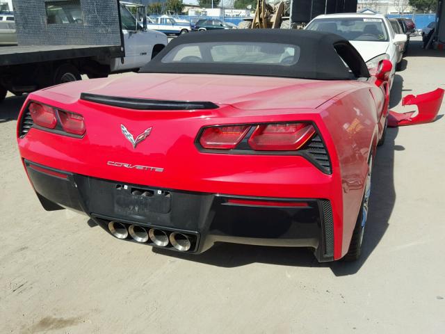 1G1YF3D7XH5117750 - 2017 CHEVROLET CORVETTE S RED photo 4