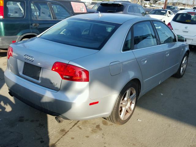 WAUAF78E27A063341 - 2007 AUDI A4 2 SILVER photo 4