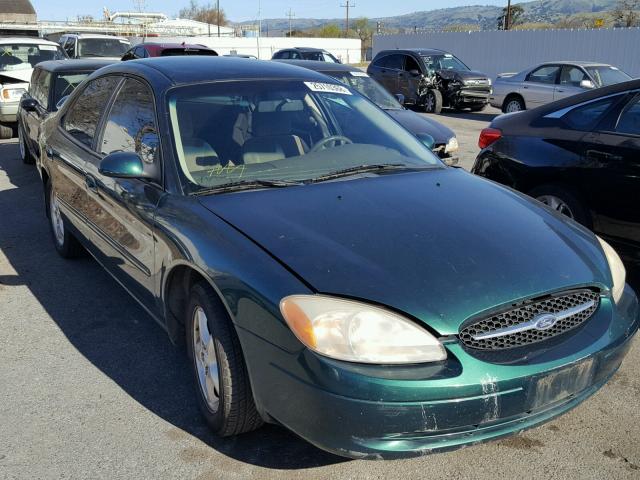 1FAFP55U1YG257501 - 2000 FORD TAURUS SES GREEN photo 1