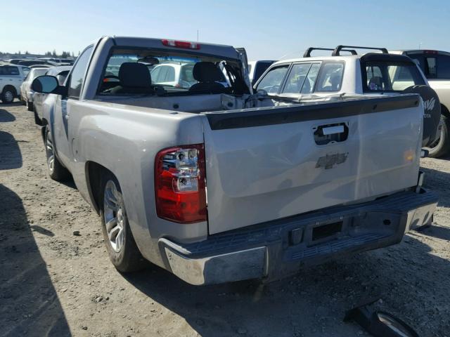 1GCEC14077Z534499 - 2007 CHEVROLET SILVERADO SILVER photo 3