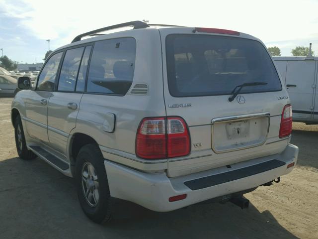 JT6HT00W8Y0085798 - 2000 LEXUS LX 470 WHITE photo 3