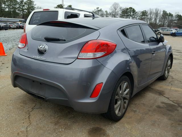 KMHTC6AD4GU282778 - 2016 HYUNDAI VELOSTER B GRAY photo 4