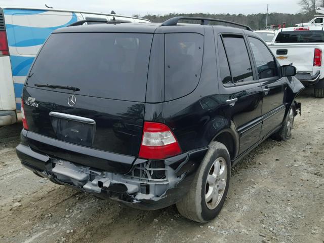 4JGAB75E14A473509 - 2004 MERCEDES-BENZ ML 500 BLACK photo 4