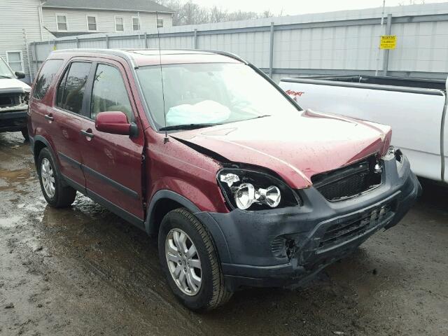 JHLRD788X6C050848 - 2006 HONDA CR-V EX MAROON photo 1