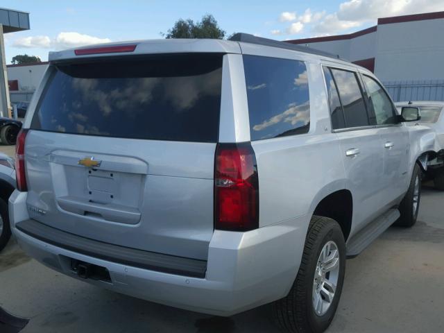 1GNSKBKC3JR147214 - 2018 CHEVROLET TAHOE K150 SILVER photo 4