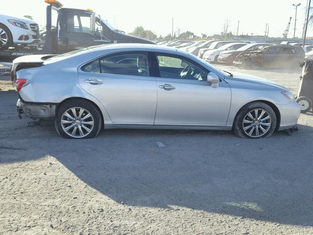 JTHBJ46G872110356 - 2007 LEXUS ES 350 SILVER photo 9