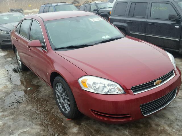 2G1WT58K381289971 - 2008 CHEVROLET IMPALA LT RED photo 1