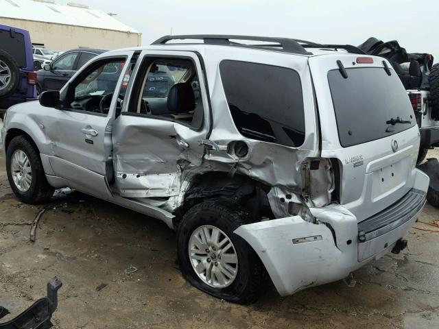 4M2CU87157KJ05222 - 2007 MERCURY MARINER PR SILVER photo 9