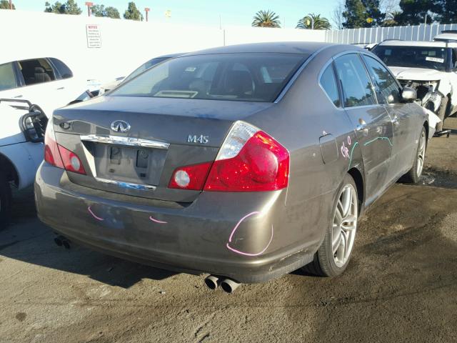 JNKBY01E36M201256 - 2006 INFINITI M45 BASE BROWN photo 4